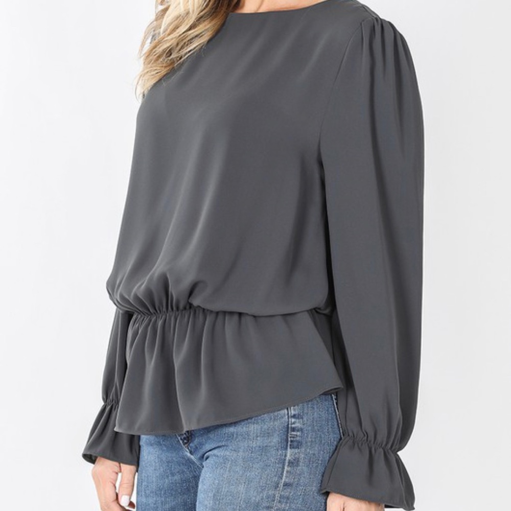 Slate Gray Blouse